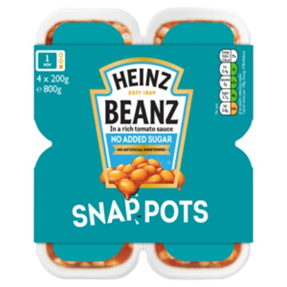 Picture of Heinz Beans Snap Pots  (4 x 200g) x6